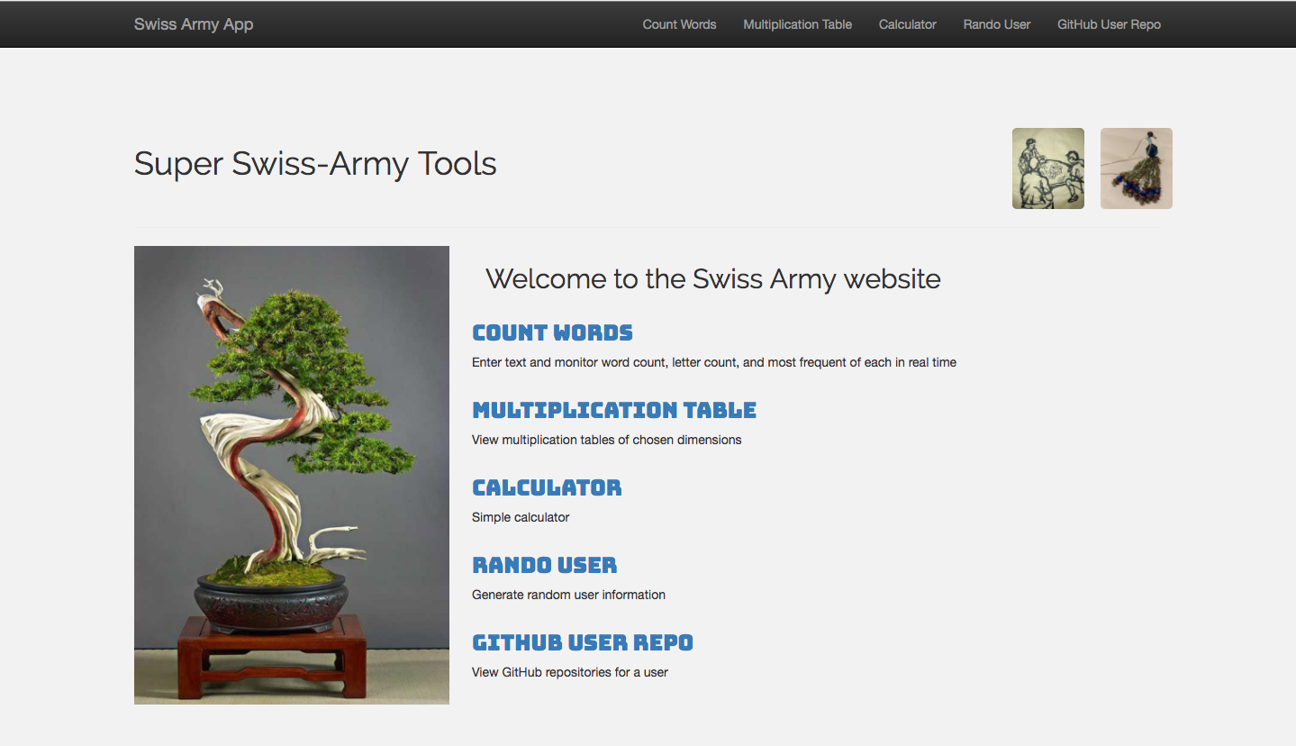 Swiss Army Website